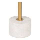 Lecco Side Table (Brass / Marble, Ø41 cm)