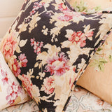 Linen Cushion Cover 50x50 Autumn Flowers