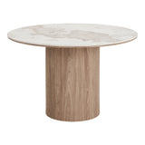 Athens Dining Table (White / Dark Brown)
