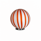Candy Stripe Murano Table Lamp – Coffee & Milk Ø40