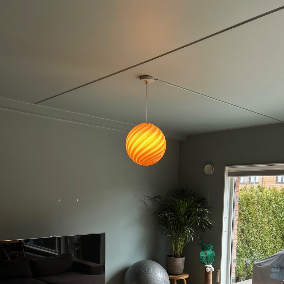 Candy Honey Swirl Murano Pendant Lamp – Ø30