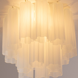 Murano White Tronchi Taklampe