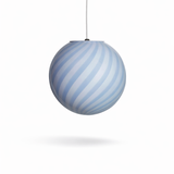 Candy Light Blue Swirl Murano Pendant Lamp – Ø20