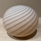 Candy Swirl Murano Pendant Lamp – Coffee & White Ø40