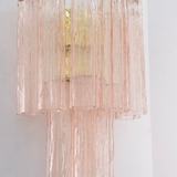 Murano Cipria Pink Tronchi Wall Sconces – Set of 2