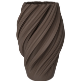 WAVE Vase WP WOOD Walnut Medium