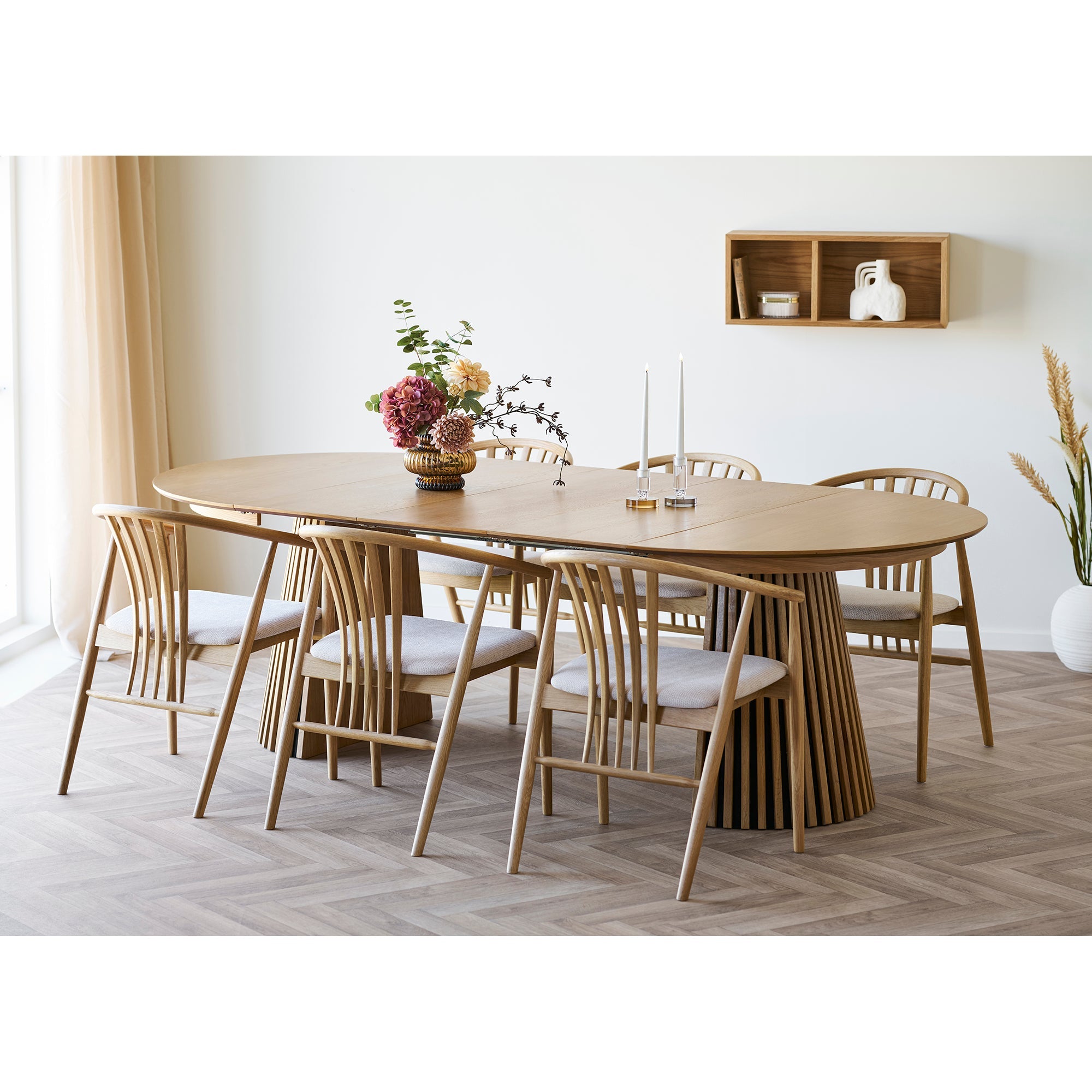 Agustin Dining Chair – Natural Oak - Bellavé Studio