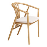 Agustin Dining Chair – Natural Oak - Bellavé Studio