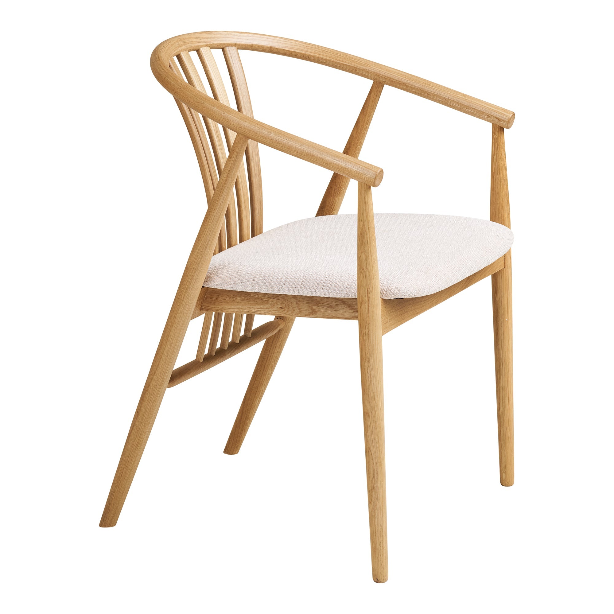 Agustin Dining Chair – Natural Oak - Bellavé Studio