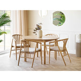 Agustin Dining Chair – Natural Oak - Bellavé Studio