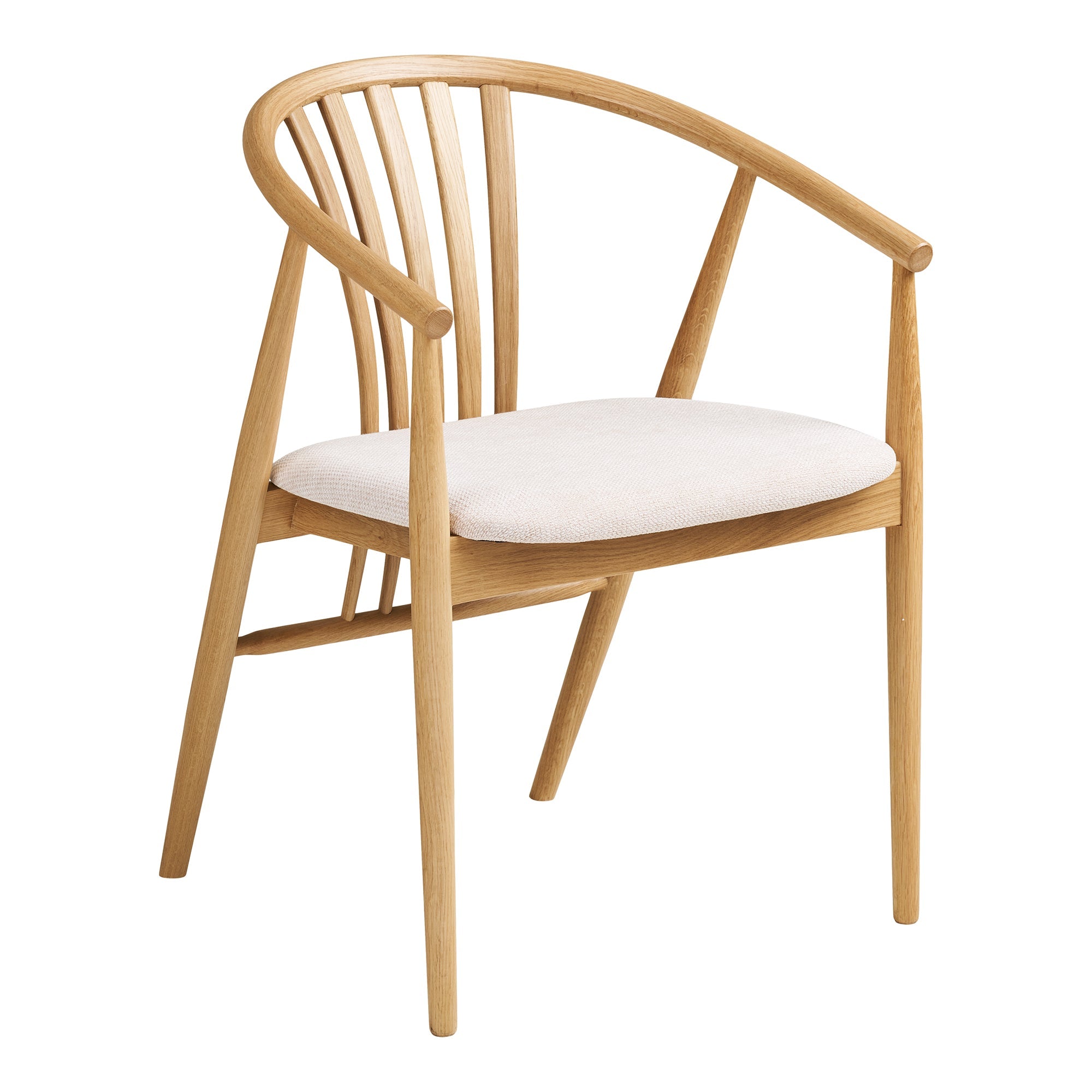 Agustin Dining Chair – Natural Oak - Bellavé Studio