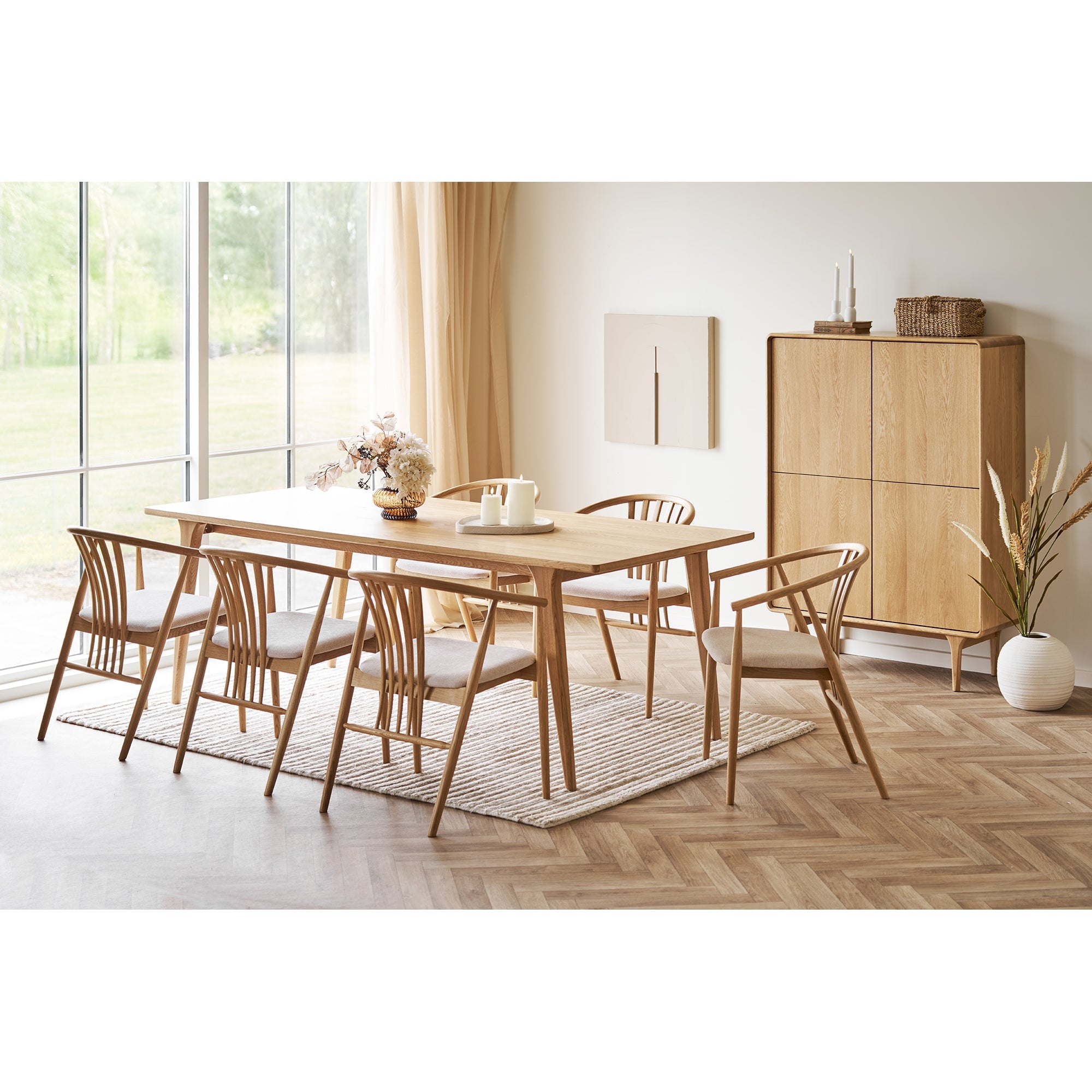 Agustin Dining Chair – Natural Oak - Bellavé Studio