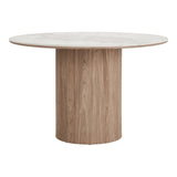Athens Dining Table (White / Dark Brown) - Bellavé Studio
