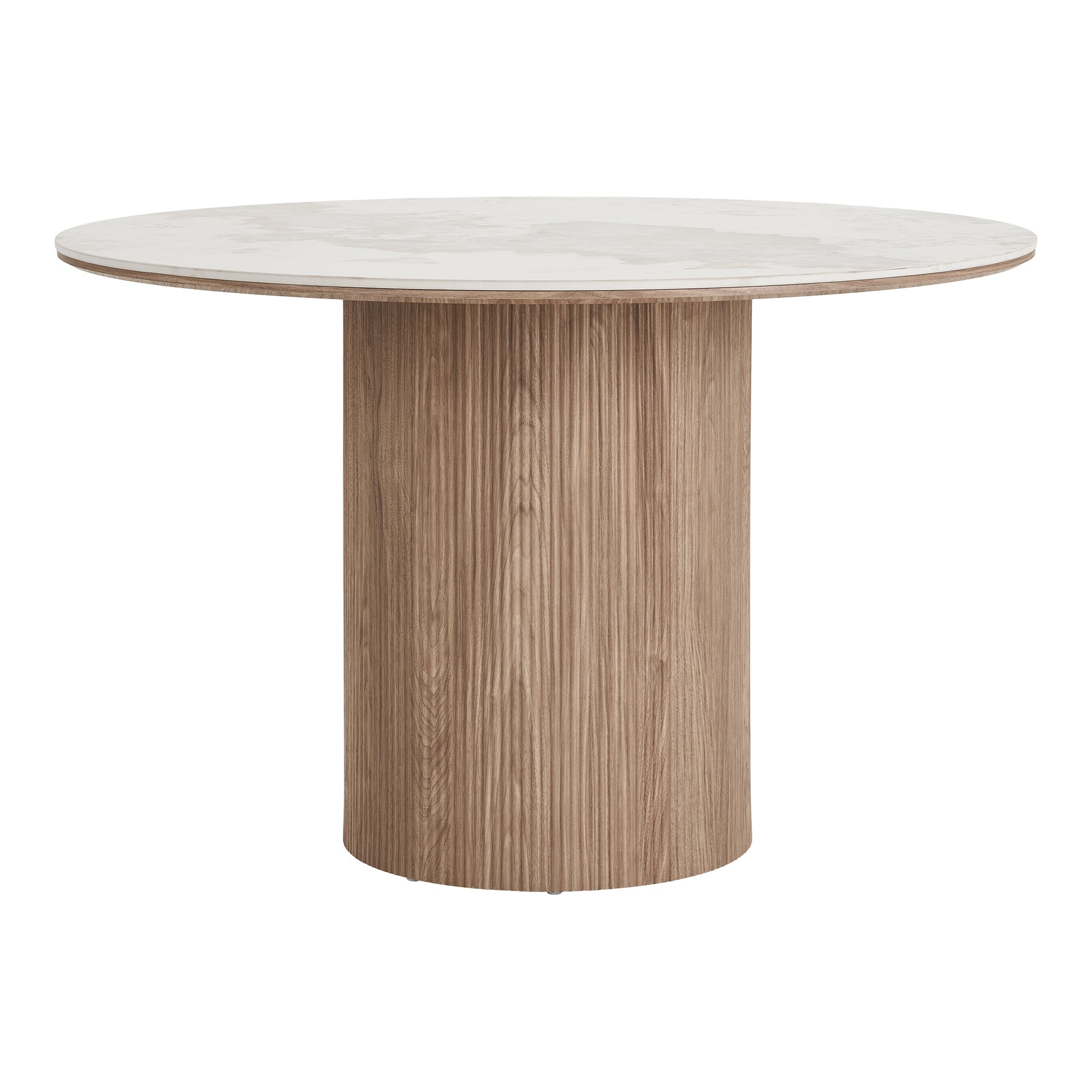 Athens Dining Table (White / Dark Brown) - Bellavé Studio