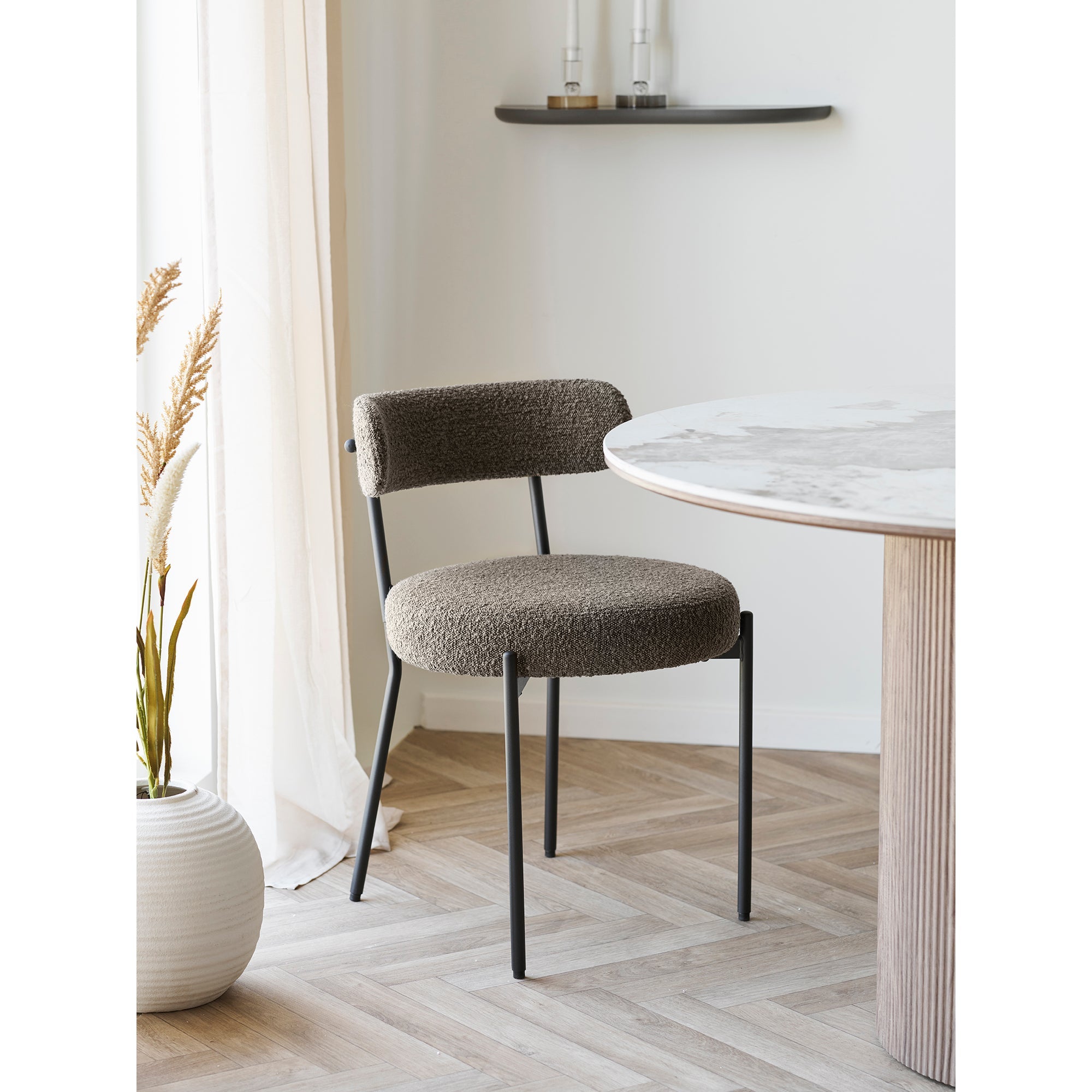 Badalona Dining Chair – Brown - Bellavé Studio