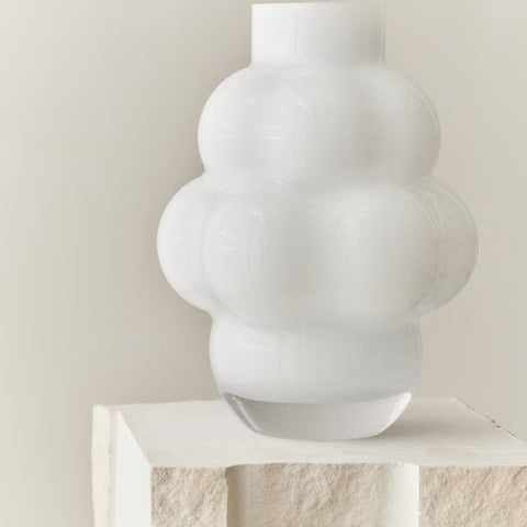 Balloon Vase 04 32cm Opal White - Bellavé Studio