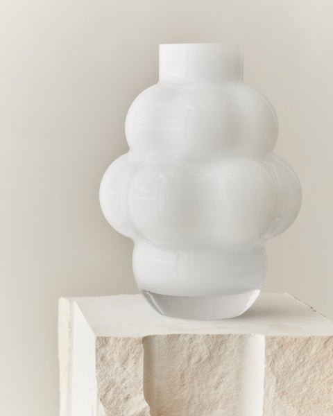 Balloon Vase 04 32cm Opal White - Bellavé Studio