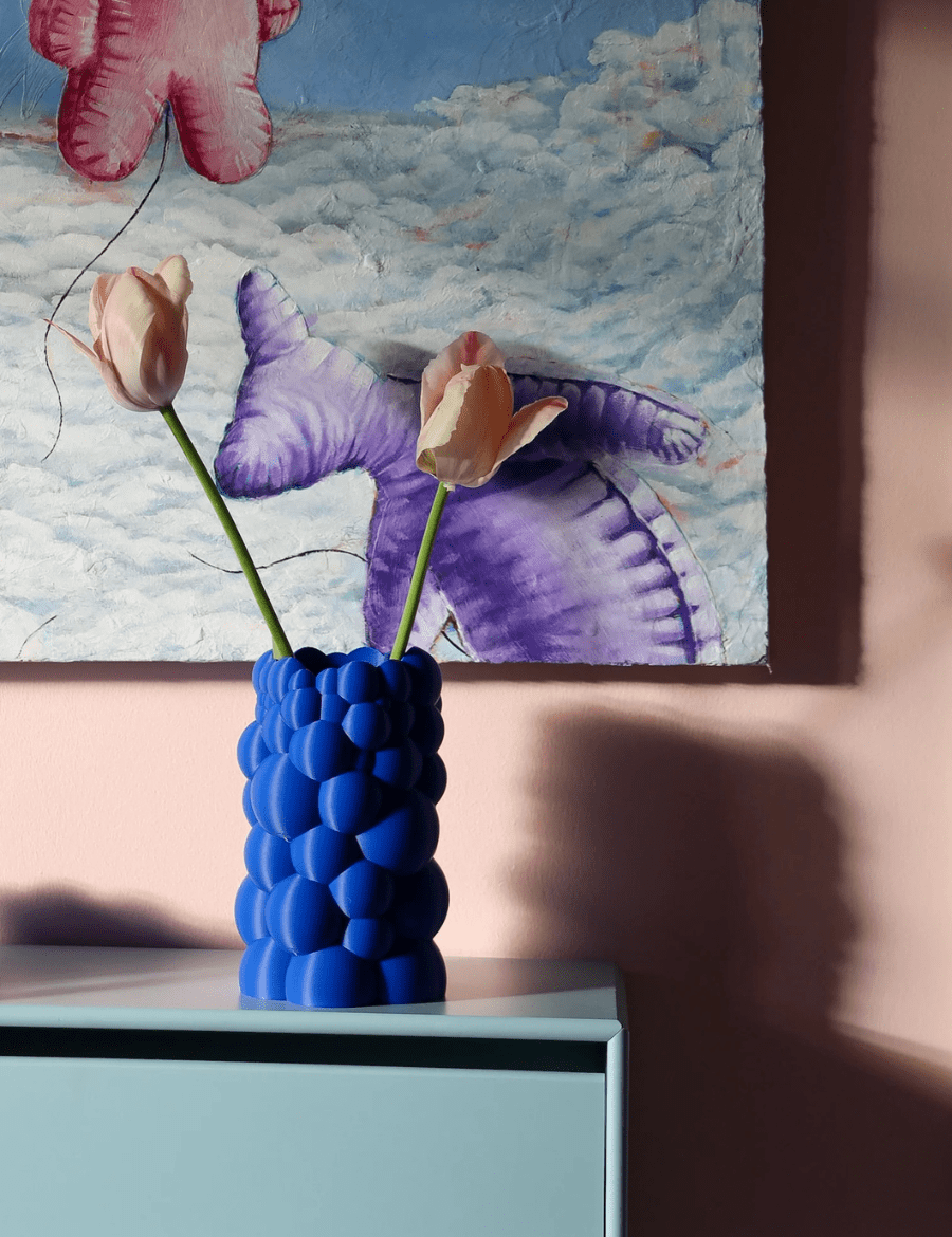 BUBBLE Vase Dazzling Blue - Bellavé Studio