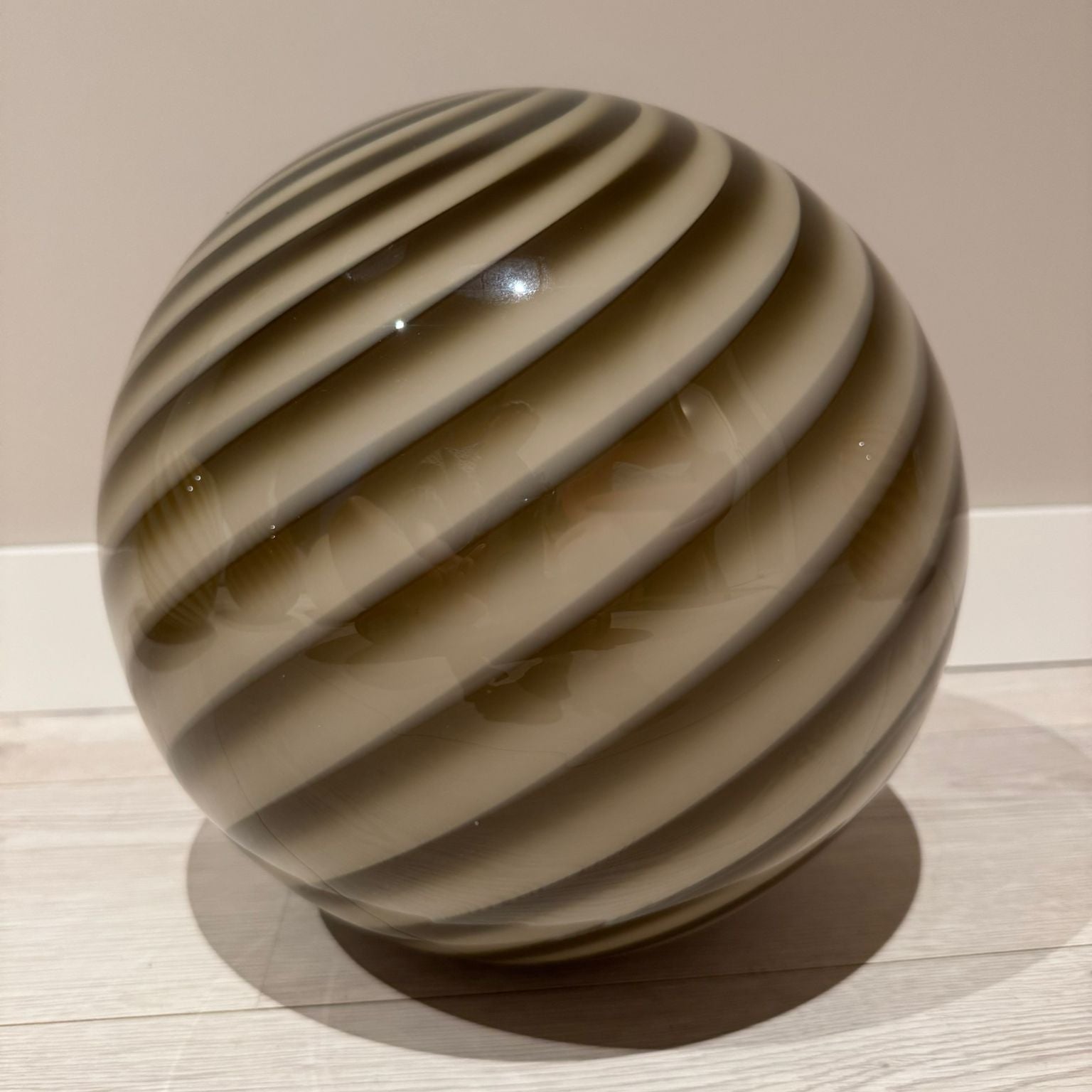 Candy Coffee Swirl Murano Pendant Lamp – Ø30 - Bellavé Studio