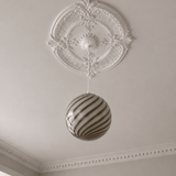 Candy Coffee Swirl Murano Pendant Lamp – Ø30 - Bellavé Studio
