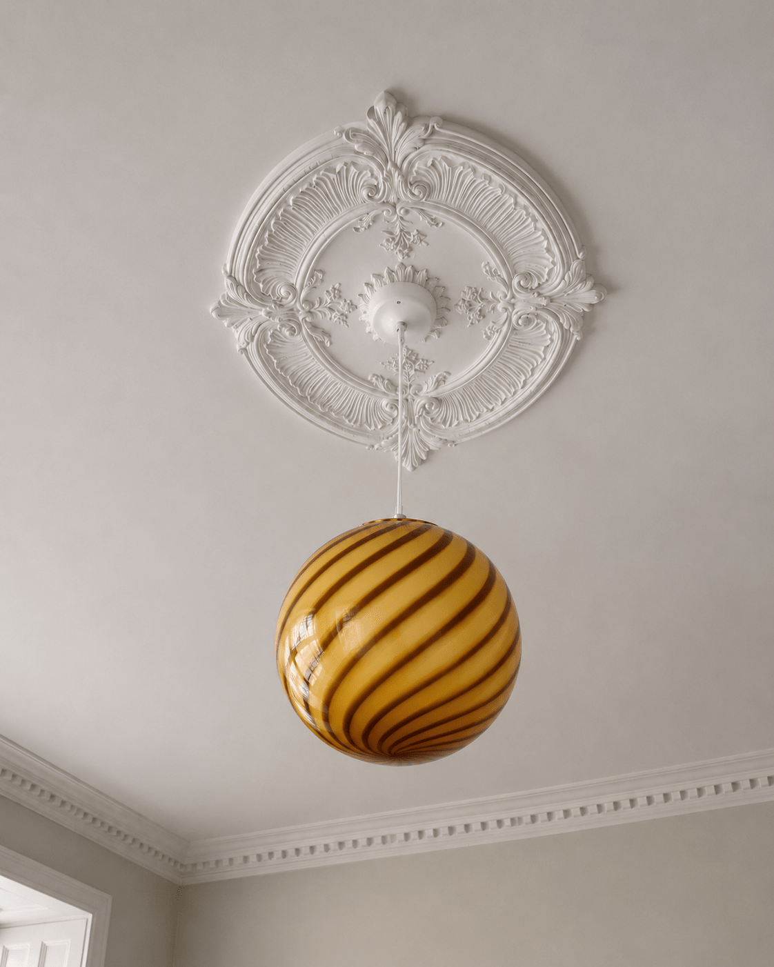Candy Honey Swirl Murano Pendant Lamp – Ø30 - Bellavé Studio