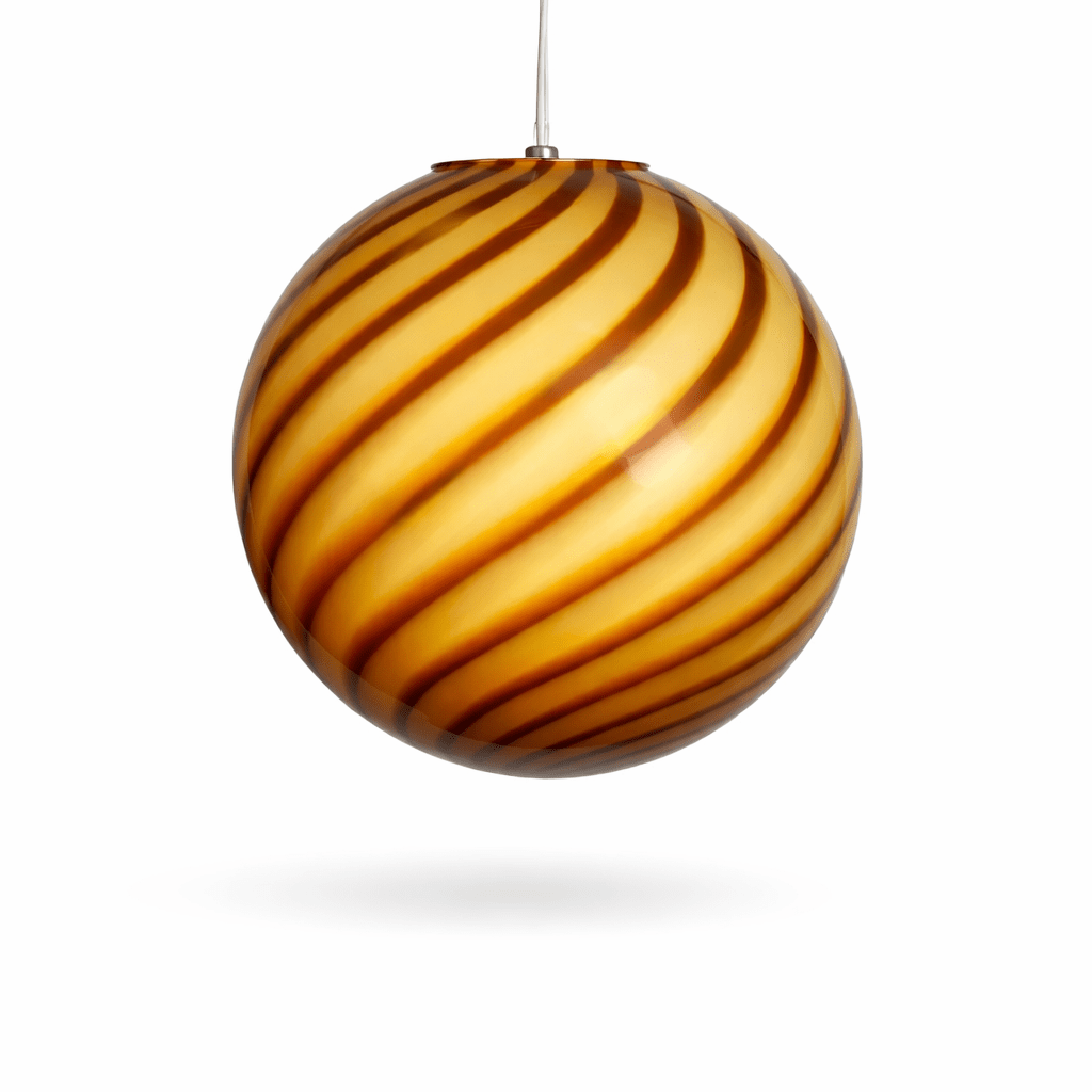 Candy Honey Swirl Murano Pendant Lamp – Ø30 - Bellavé Studio