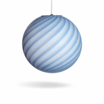 Candy Light Blue Swirl Murano Pendant Lamp – Ø30 - Bellavé Studio