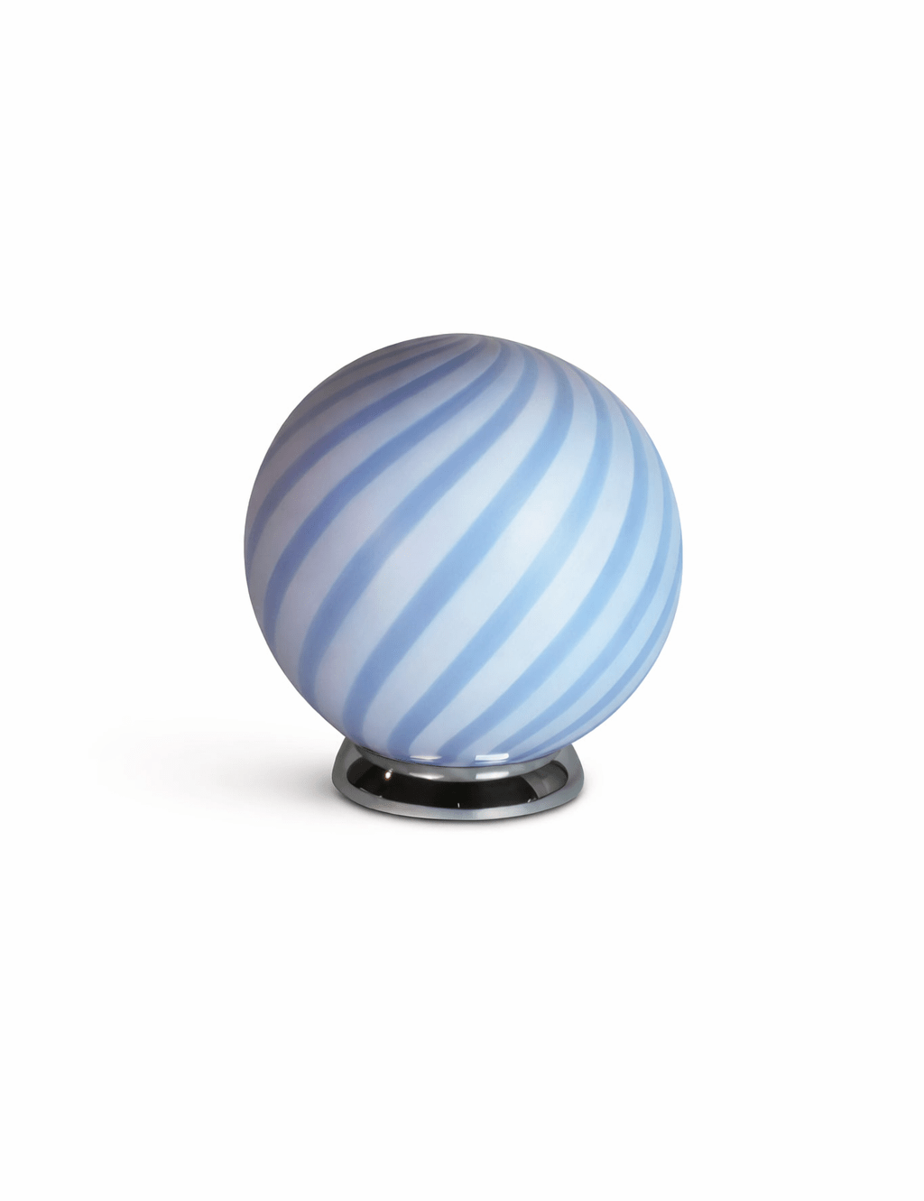 Candy Light Blue Swirl Murano Table Lamp – Ø20 - Bellavé Studio