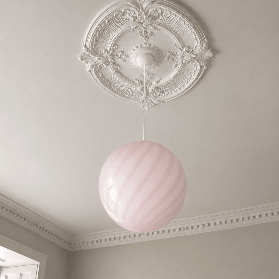 Candy Marshmallow Swirl Murano Pendant Lamp – Ø30 - Bellavé Studio
