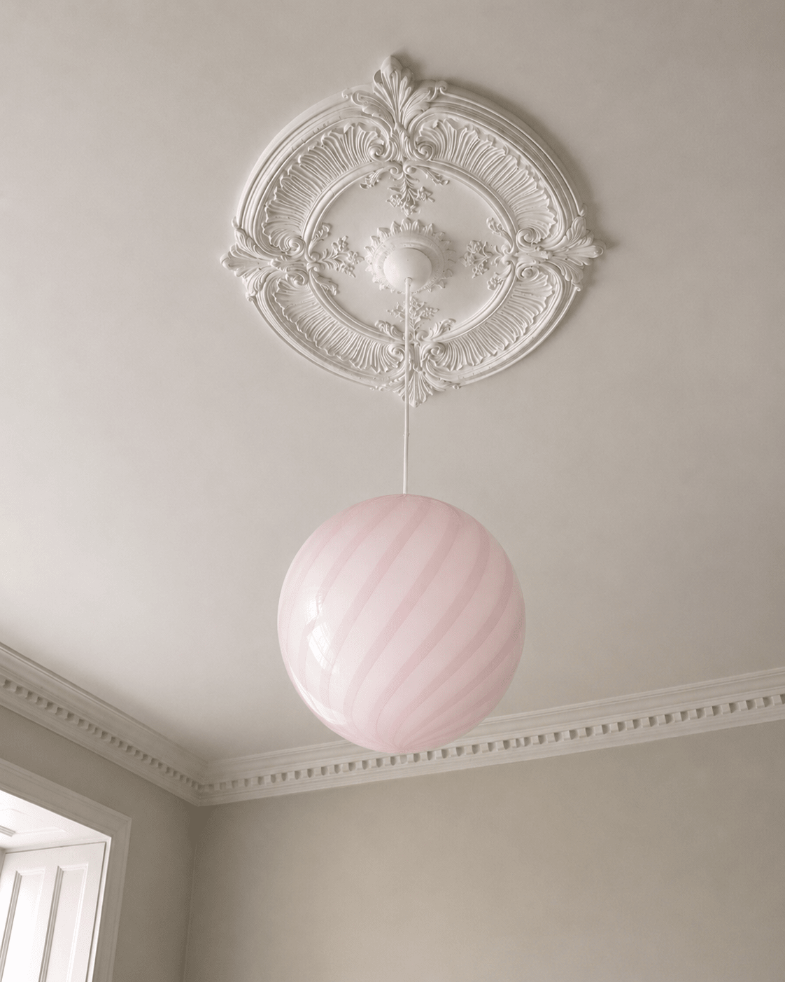 Candy Marshmallow Swirl Murano Pendant Lamp – Ø30 - Bellavé Studio