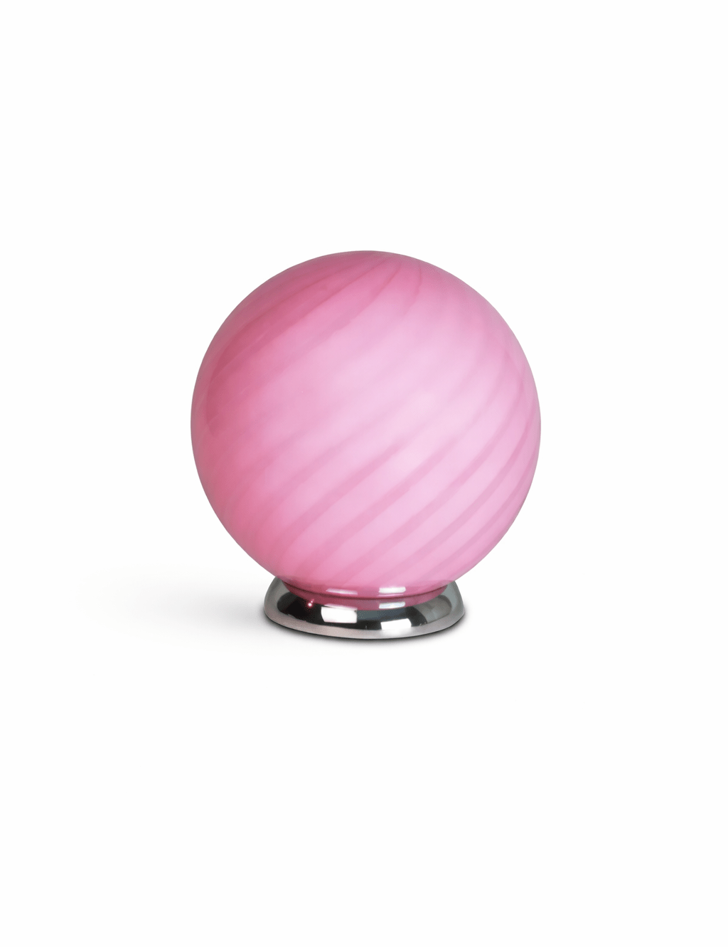 Candy Pink Swirl Murano Table Lamp – Ø20 - Bellavé Studio