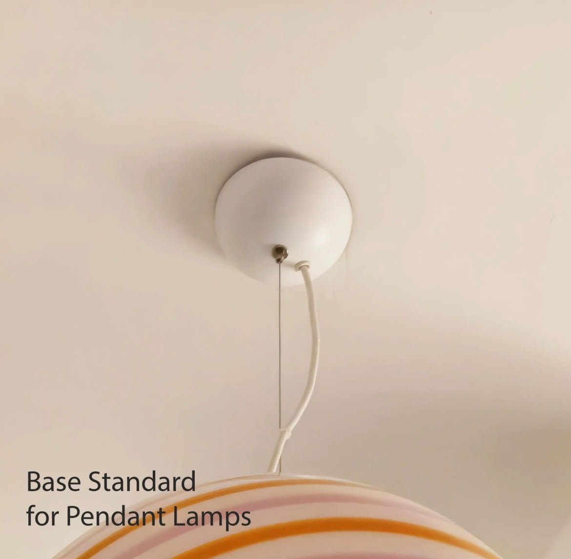 Candy Soft Sage Swirl Murano Pendant Lamp – Ø40 - Bellavé Studio