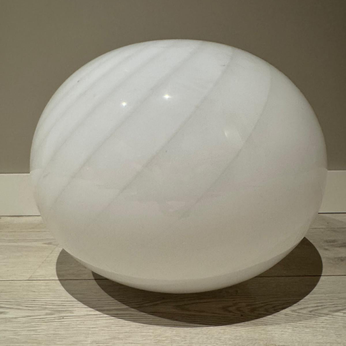 Candy White Murano Pendant Lamp – Ø40 - Bellavé Studio
