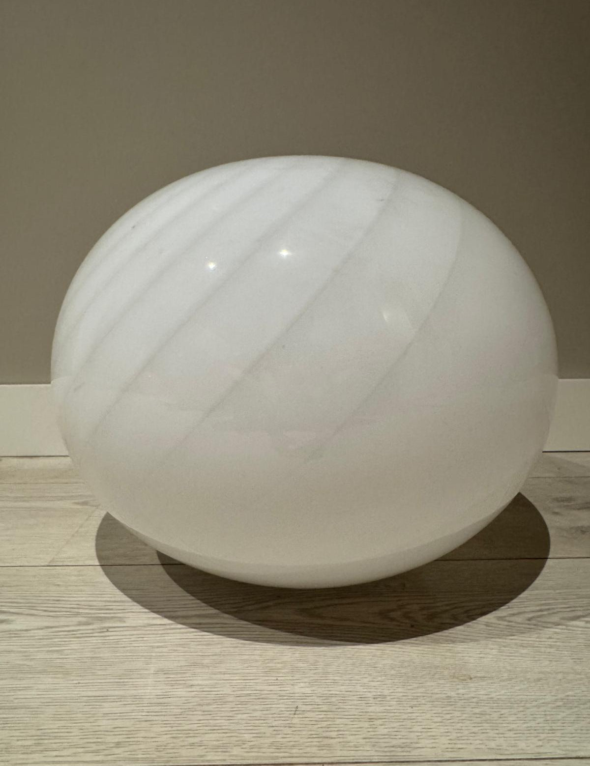 Candy White Murano Pendant Lamp – Ø40 - Bellavé Studio