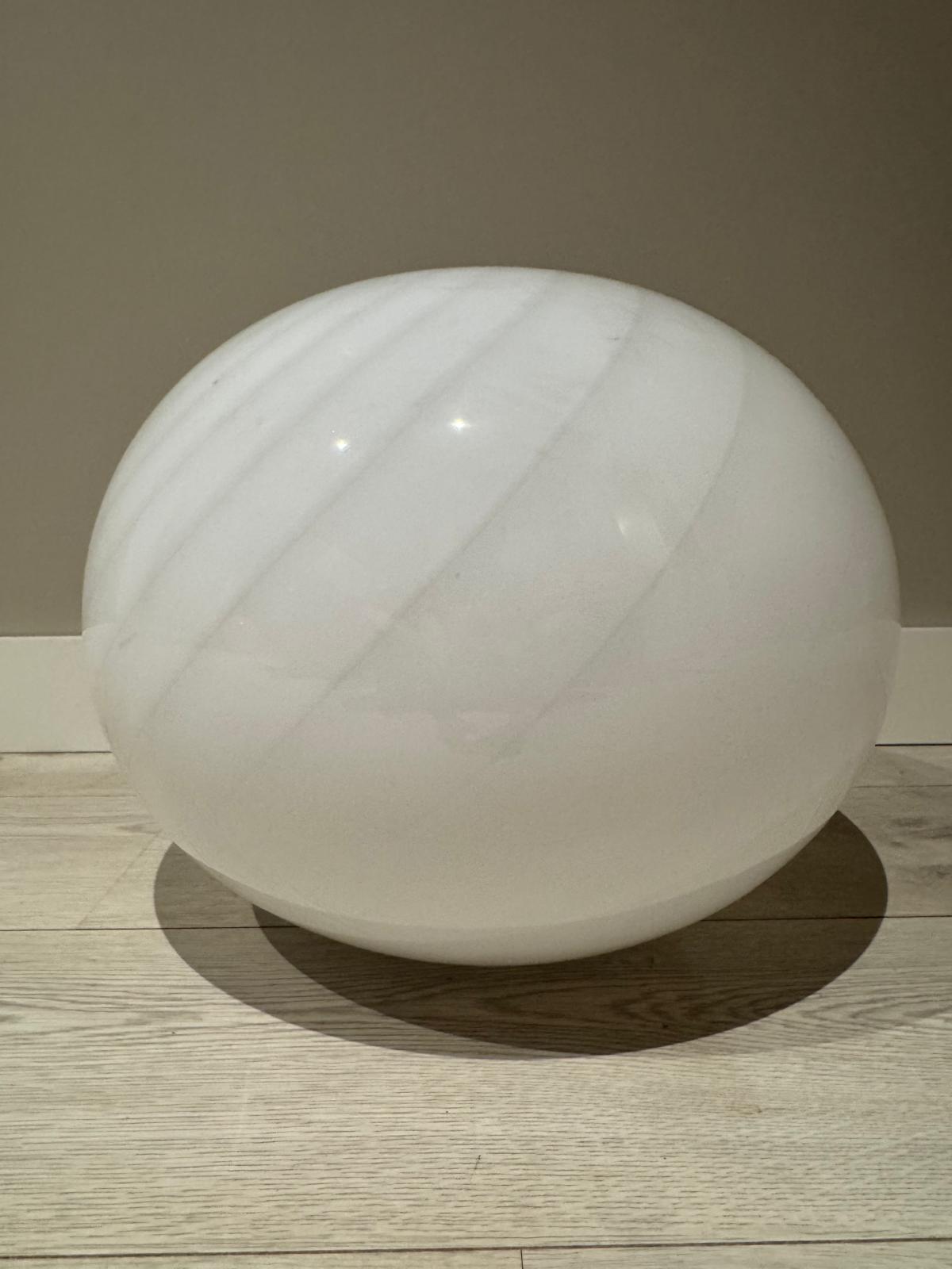 Candy White Murano Pendant Lamp – Ø40 - Bellavé Studio