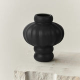 Ceramic Balloon Vase 02 20cm – Ink Black - Bellavé Studio