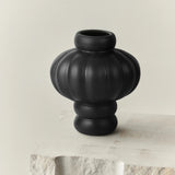 Ceramic Balloon Vase 02 20cm – Ink Black - Bellavé Studio