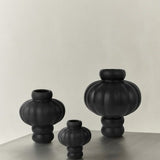 Ceramic Balloon Vase 02 20cm – Ink Black - Bellavé Studio