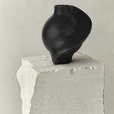 Ceramic Pirout Vase 01 22cm Black - Bellavé Studio