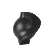 Ceramic Pirout Vase 01 22cm Black - Bellavé Studio