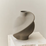 Ceramic Pirout Vase 01 22cm Sanded Grey - Bellavé Studio