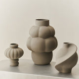 Ceramic Pirout Vase 01 22cm Sanded Grey - Bellavé Studio