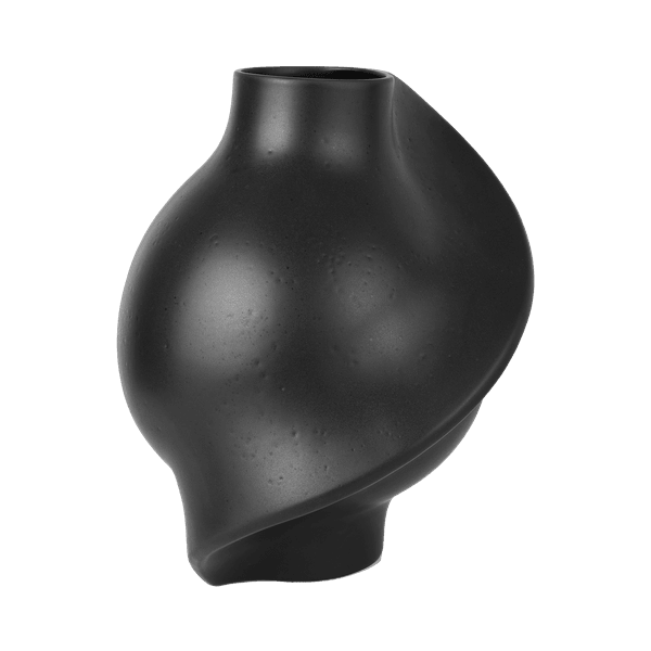 Ceramic Pirout Vase 02 42cm Black - Bellavé Studio