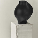 Ceramic Pirout Vase 02 42cm Black - Bellavé Studio