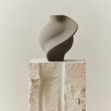 Ceramic Pirout Vase 02 42cm Sanded Grey - Bellavé Studio