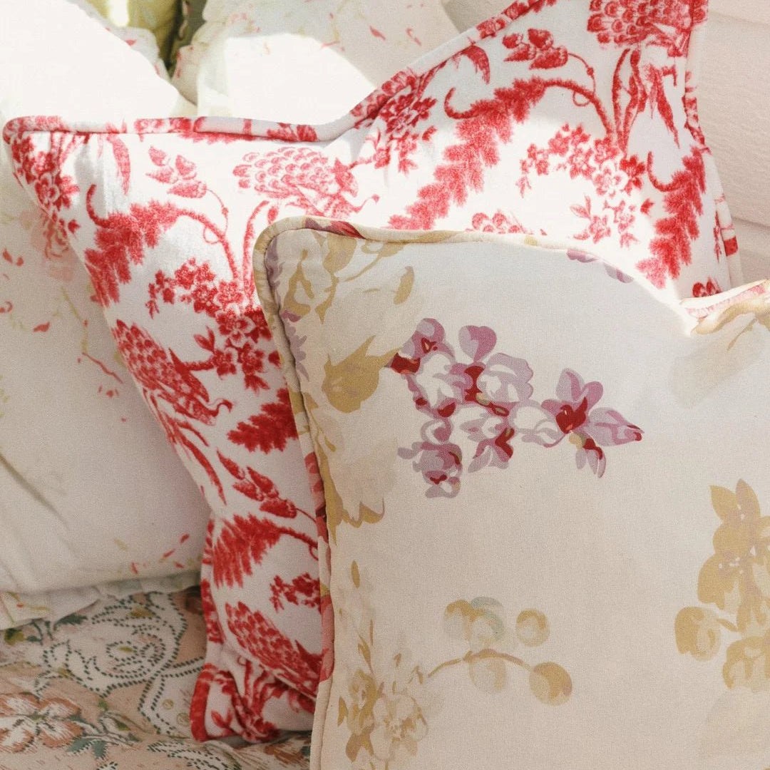 Cushion Cover Linen - Vintage Bird 50x50 - Bellavé Studio