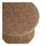 Enna Pouf – Brown Faux Fur - Bellavé Studio