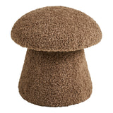 Enna Pouf – Brown Faux Fur - Bellavé Studio