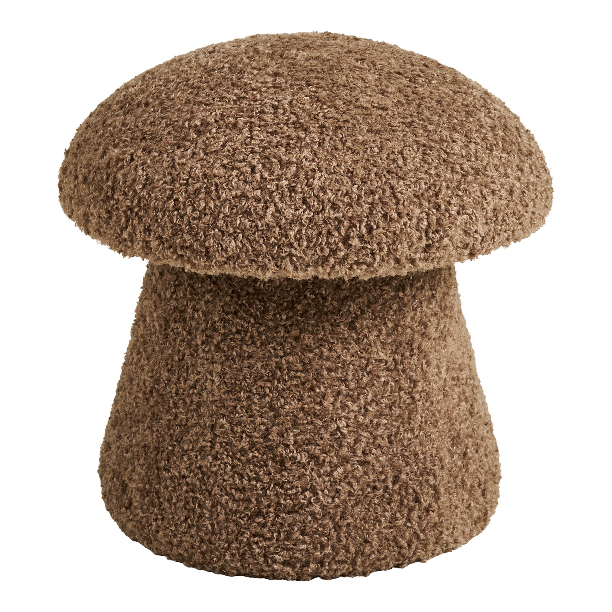 Enna Pouf – Brown Faux Fur - Bellavé Studio