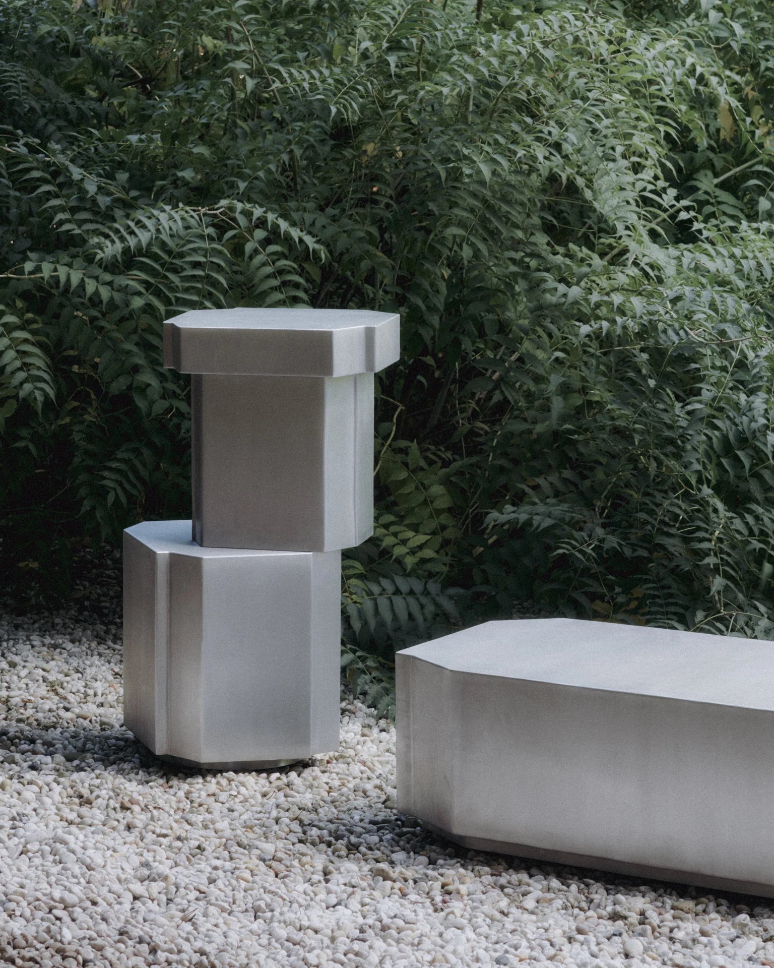 Funki Lounge Table Rectangular Brushed Alu - Bellavé Studio